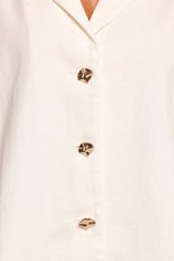 Odelia Denim Shirt - Off White