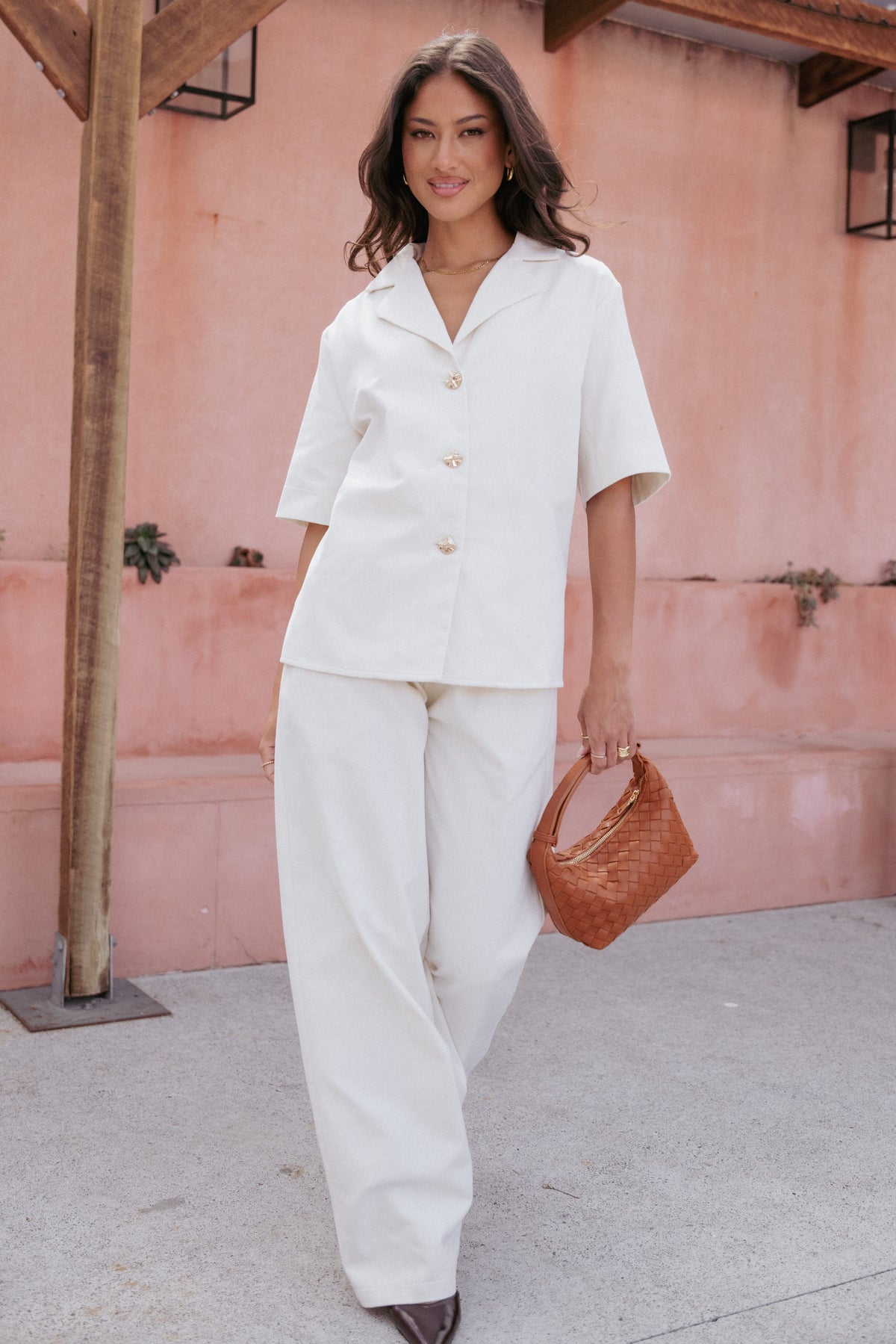 Odelia Denim Shirt - Off White