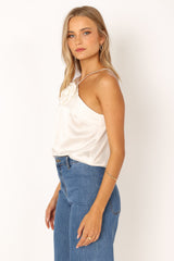 Pai Rosette Top - Ivory