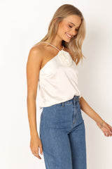 Pai Rosette Top - Ivory
