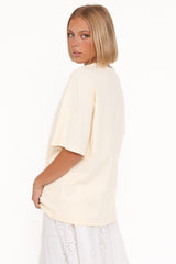Petite Saucisse Tee - Cream