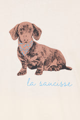 Petite Saucisse Tee - Cream