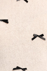 Rachel Knit Top - Cream Black