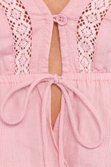 Reed Long Sleeve Top - Pink