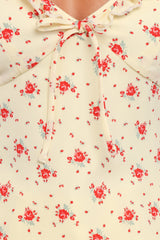 Roni Tank Top - Yellow Floral