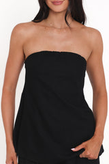 Rosemarie Strapless Top - Black