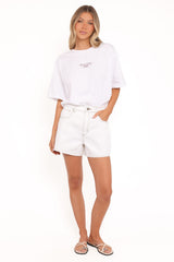 Runa Self Love Graphic Tee - White