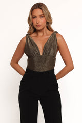 Savannah Bodysuit - Black Light Gold
