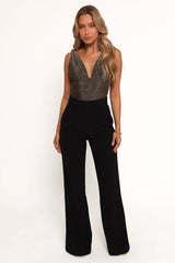 Savannah Bodysuit - Black Light Gold