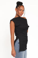 Selma Knit Top - Black