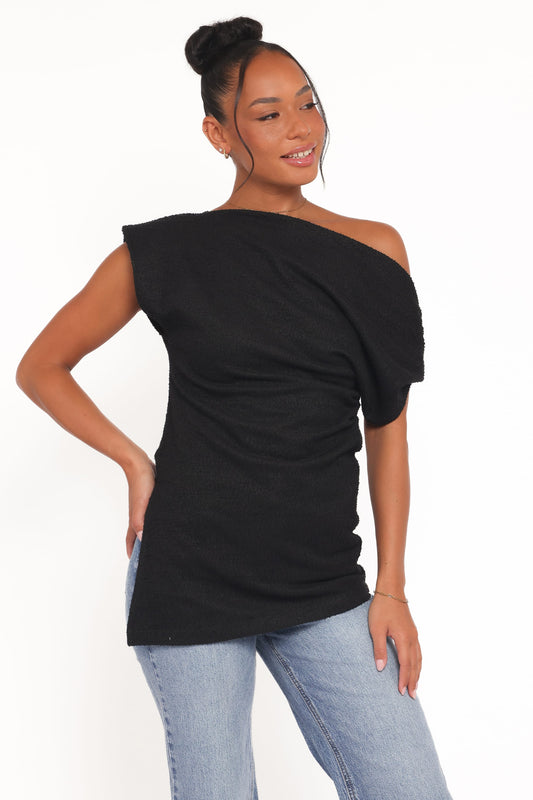 Selma Knit Top - Black