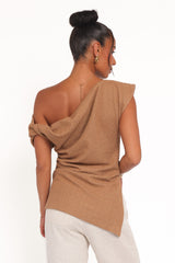 Selma Knit Top - Brown