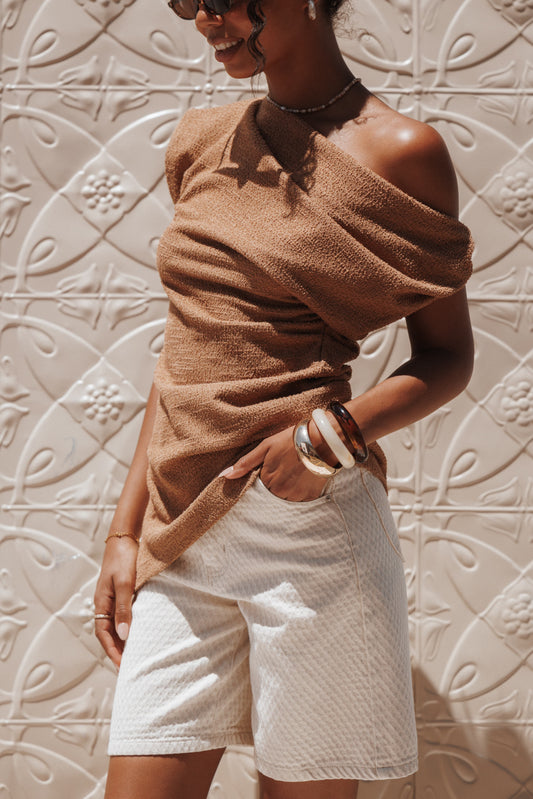 Selma Knit Top - Brown
