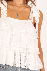 Tanya Lace Top - White