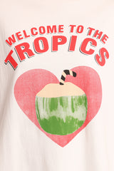 The Tropics Graphic Tee - White