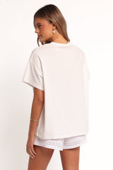 The Tropics Graphic Tee - White