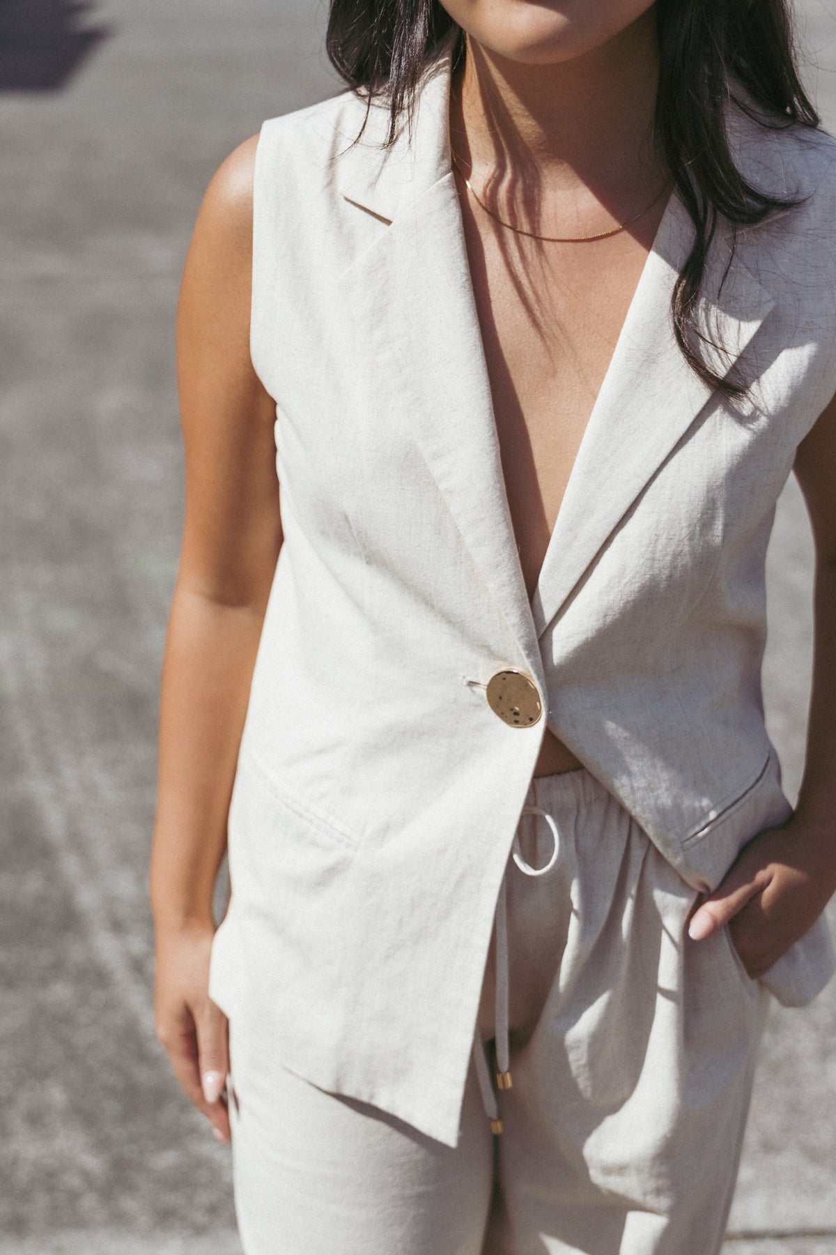 Trula Vest - Oatmeal