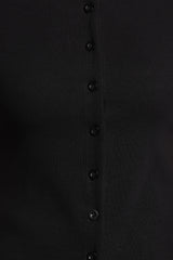 Tylarah Short Sleeve Cardigan Top - Black