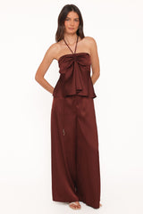 Vita Halter Top - Brown