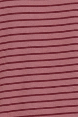 Wilda Oversized Tee - Pink Red Stripe