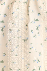 Willa Halterneck Top - Blue Floral