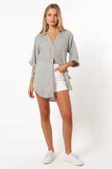 Wren Oversized Shirt - Olive