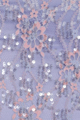 Yonder Sheer Lace Tee Top - Purple