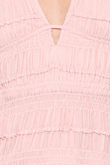 Zafira Textured Halter Top - Pink