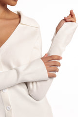Zocco Long Sleeve Knit Top - Cream